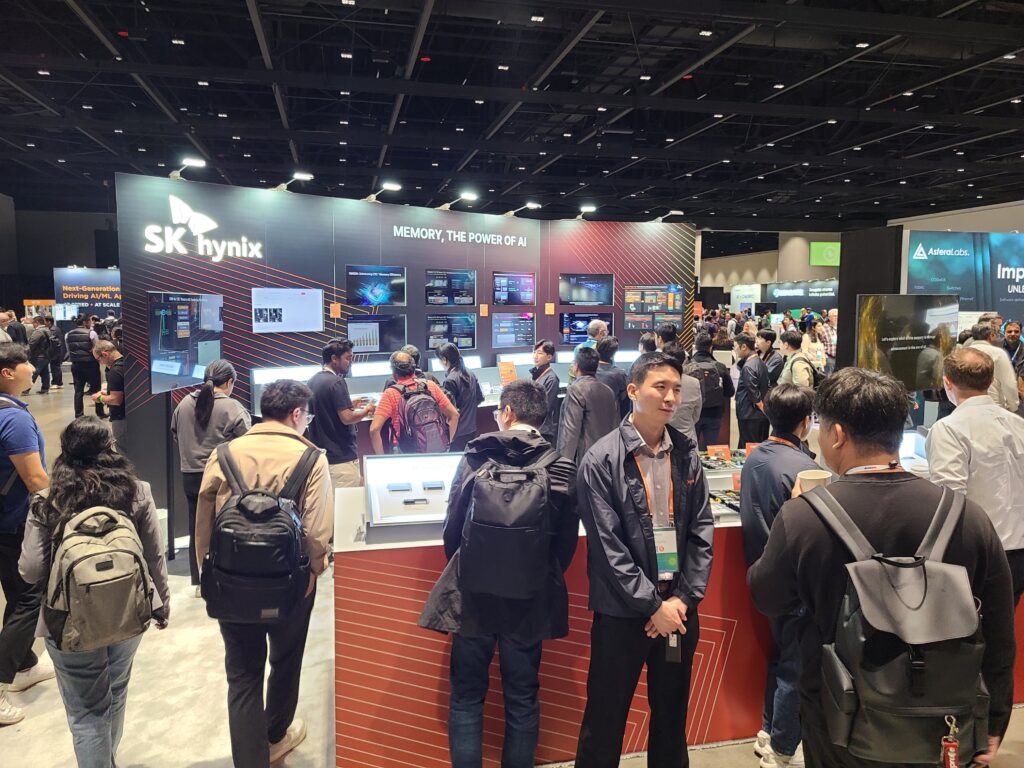 SK hynix’s booth at the 2024 OCP Global Summit
