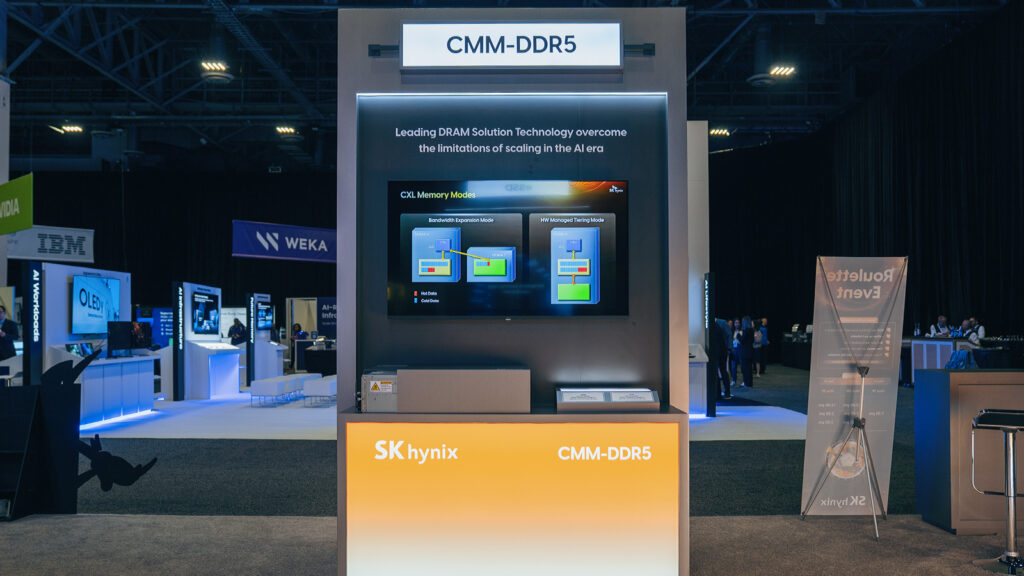 The CMM-DDR5 section featured two key products