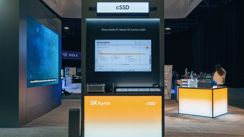 The cSSD section at the booth