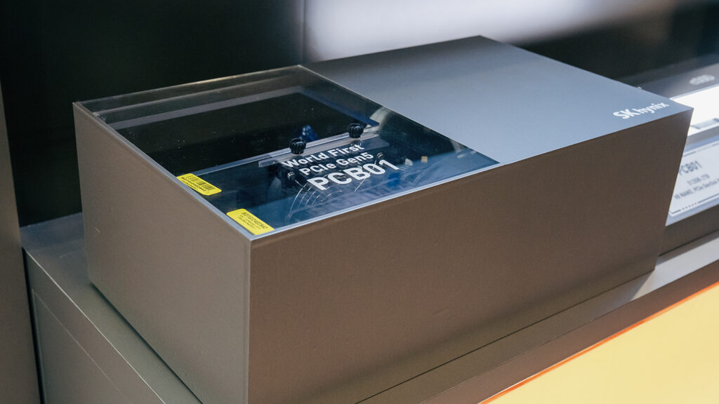 A desktop setup for a demonstration of the PCB01