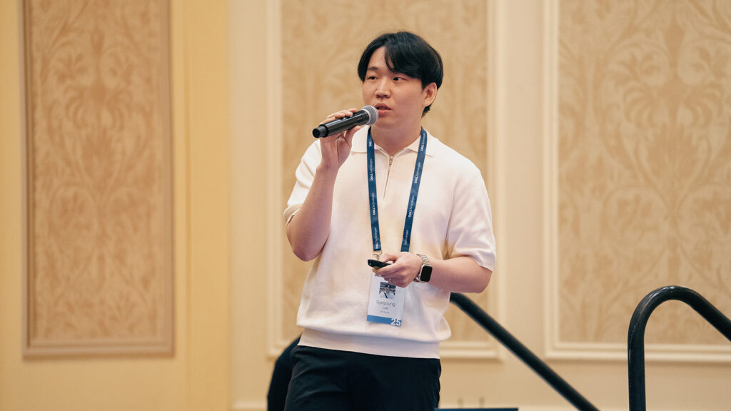 Gyoyoung Lee of SSD Product Planning presenting on AI storage considerations