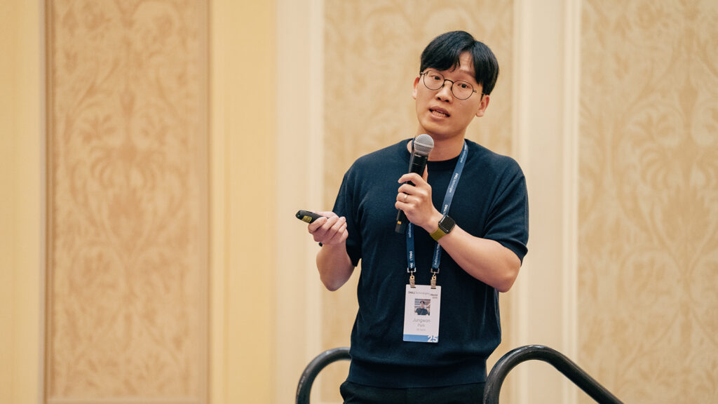 Jungwon Park of SSD Product Planning speaking in the same presentation on AI storage