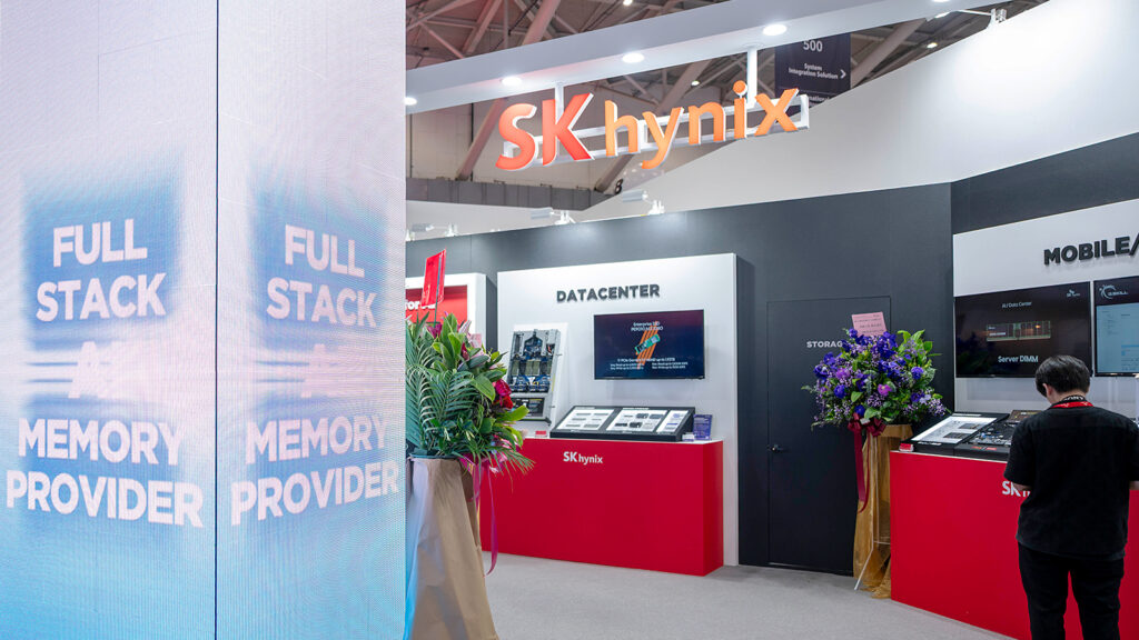 SK hynix’s booth at COMPUTEX Taipei 2025