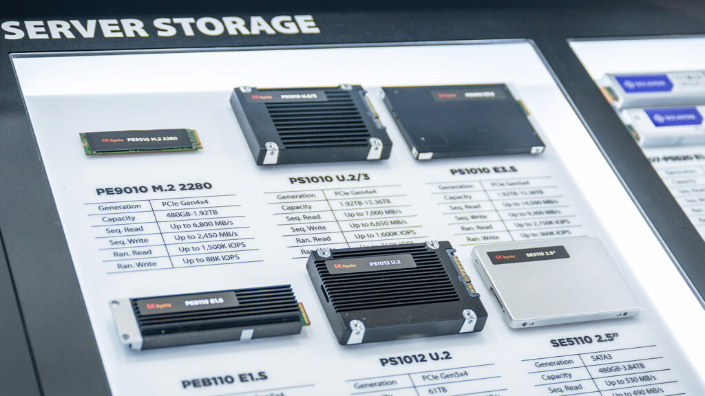 SK hynix’s server storage lineup, including PEB110