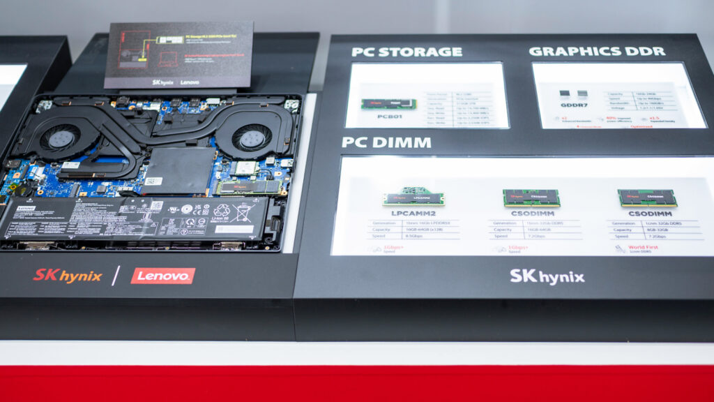 Leading DRAM and NAND products for PCs