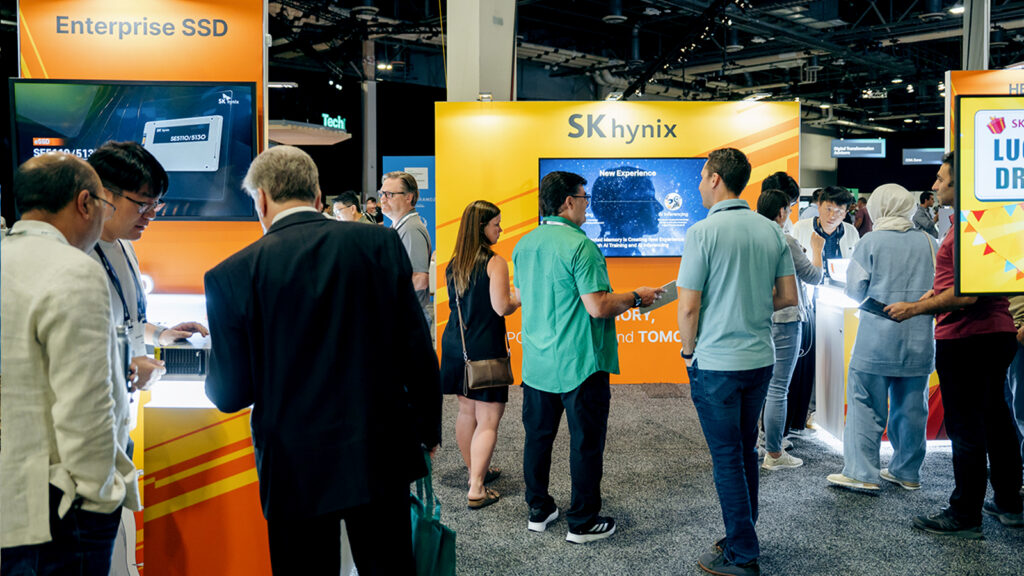 SK hynix’s booth at HPE Discover Las Vegas 2025