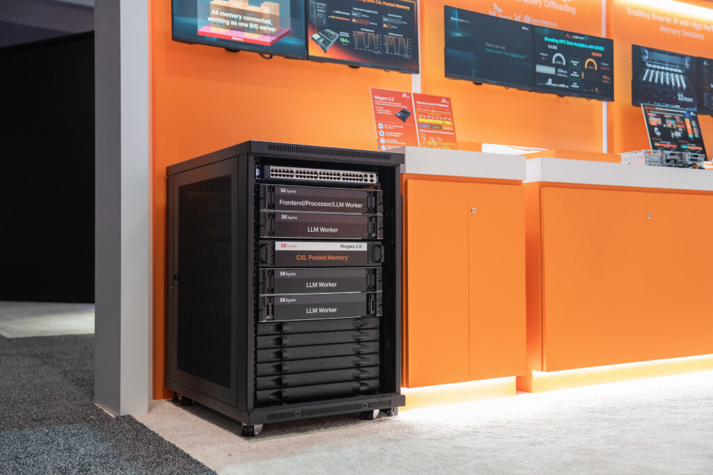 The memory-centric AI machine demo using the CXL pooled memory solution