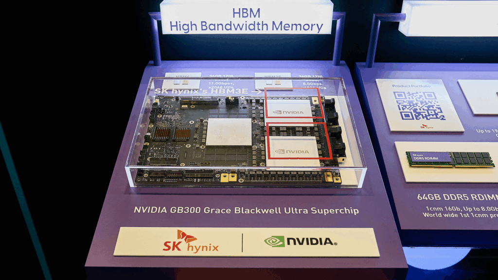 NVIDIA’s next-generation GB300 Grace™ Blackwell GPU equipped with SK hynix’s HBM3E