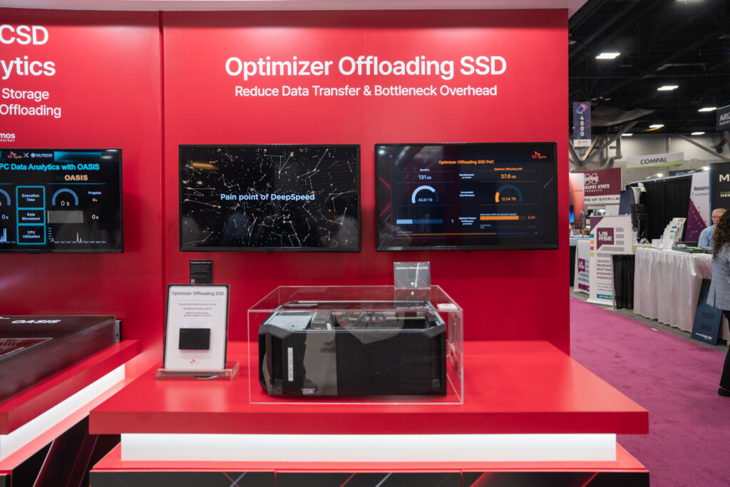 Optimizer Offloading SSD demonstration highlighting how it maximizes GPU efficiency